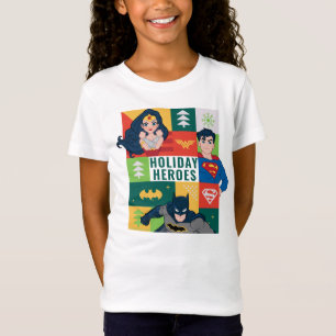T-Shirt Collage de vacances de la Ligue de la Justice