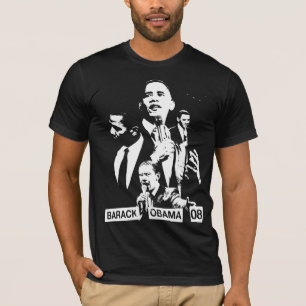 T-shirt Collage d'Obama par akamundo avec le texte