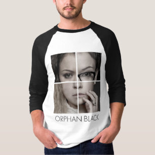 T-shirt Collage orphelin de clone du noir  