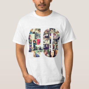 T-shirt Collage photo de 40 chiffres
