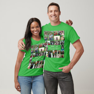T-shirt Collage photo de famille personnalisé de fin d'ann