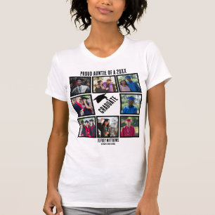 T-shirt Collage photo de la collation des diplômes Fiers