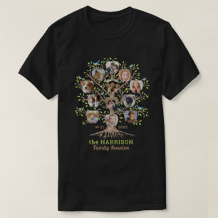 T-shirt Collage photo de l'arbre de réunion familiale per