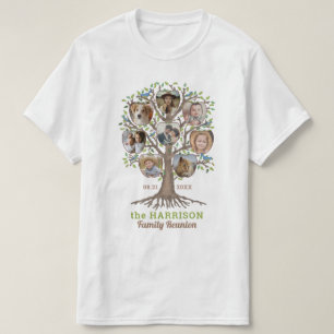 T-shirt Collage photo de l'arbre généalogique de la fami