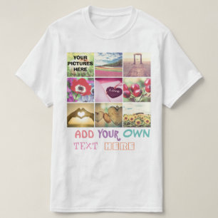 T-shirt Collage photo d'instagram personnalisé