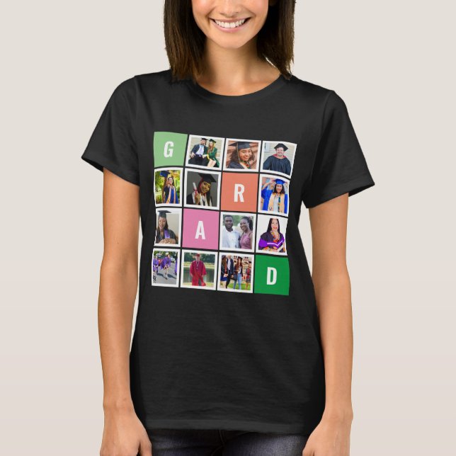 T-shirt Collage photo moderne personnalisé Grad Grad Grad  (Devant)