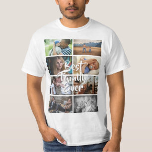 T-shirt Collage photo personnalisé 8 meilleure photo de f