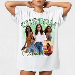 T-shirt Collage photo personnalisé de rap bootleg des anné