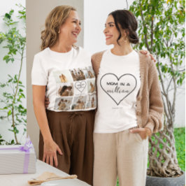 T-shirt Collage photo personnalisé | "Maman en un 