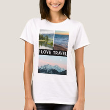 T-Shirt Collage Photo Personnalisé Unique