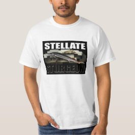 T-shirt Collage radié T d'esturgeon - avec le NOM