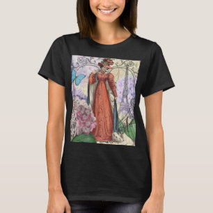 T-shirt Collage romantique de la Tour Eiffel de Paris vint