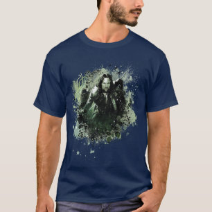 T-shirt Collage verdâtre de vecteur d'Aragorn