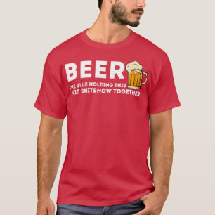 T-shirt Colle De Bière Qui Contient Ce Shitshow 2020 Ensem