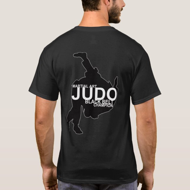 T-SHIRT COLLECTE DE CEINTURES NOIRES JUDO (Dos)