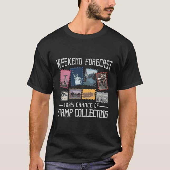 T-shirt Collecte De Timbres Pour Collecteur Postal (Devant)