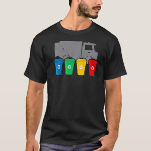 T-shirt Collecteur de déchets de camion Collecteur de déch