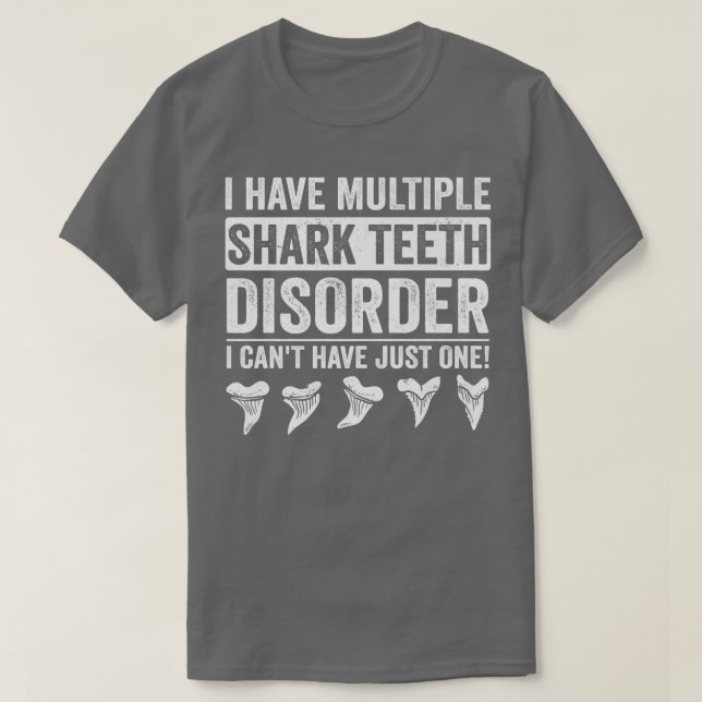 T-shirt Collecteur de dents de requin Funny Fossil HunterT (Design devant)