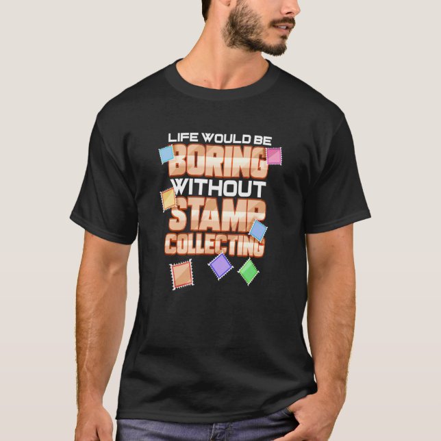 T-shirt Collecteur de timbres pour collection de timbres p (Devant)