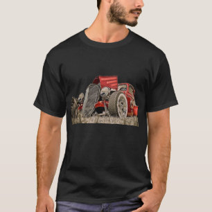 T-shirt collecteur de voiture Vintage rouge