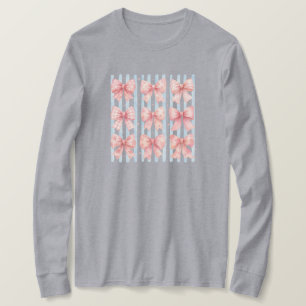 T-shirt Collection Arc-en-ciel Ruban Rose Aquarelle Rayure