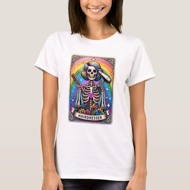 T-shirt Collection de cartes Tarot du Coiffeur (Devant)