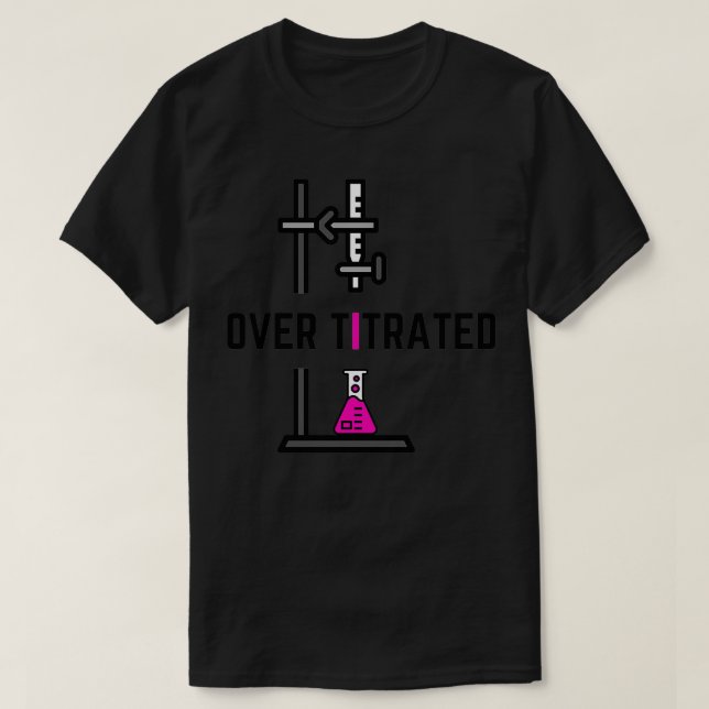 T-shirt Collection de chimie sur Titré (Design devant)