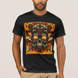 T-shirt Collection de crânes tribaux