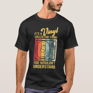 T-shirt Collection de disques de platine et vinyle audioph