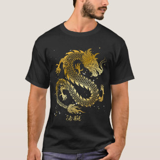 T-shirt Collection de dragons d'or - Élégance légendaire
