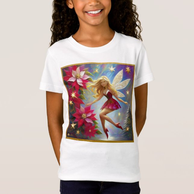 T-Shirt Collection de fées de Noël - Cheveux de laine de m (Devant)