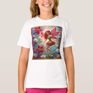 T-shirt Collection de fées de Noël - Cheveux rouges