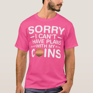 T-shirt Collection de pièces de monnaie J'ai des projets a