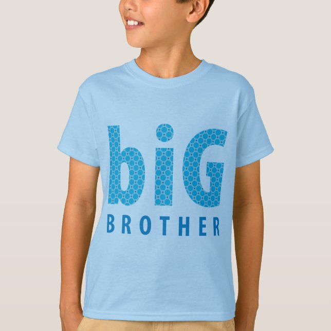 T-shirt COLLECTION DE SOINS - grand frère {blue} (Devant)
