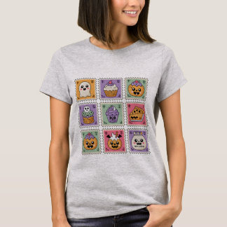 T-shirt Collection de tampons Haunted Treats | Cute Kawaii