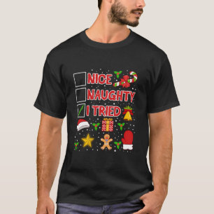 T-shirt Collection d'humour pour adultes Noël Naughty