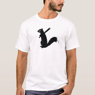 T-shirt Collection fâchée d'écureuil de zombi