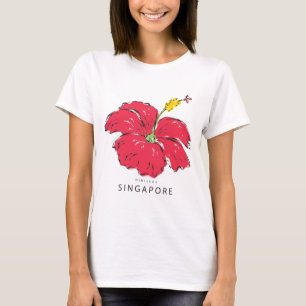 T-SHIRT COLLECTION HIBISCUS DE SINGAPOUR