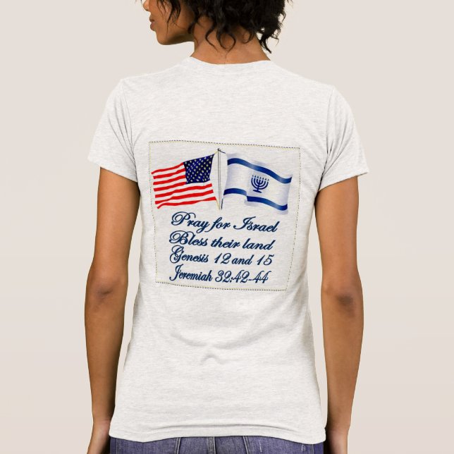 T-shirt Collection israélienne de drapeau américain (Dos)
