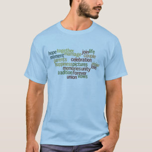 T-shirt Collection Mariage De Mots (Wordle Mariage)