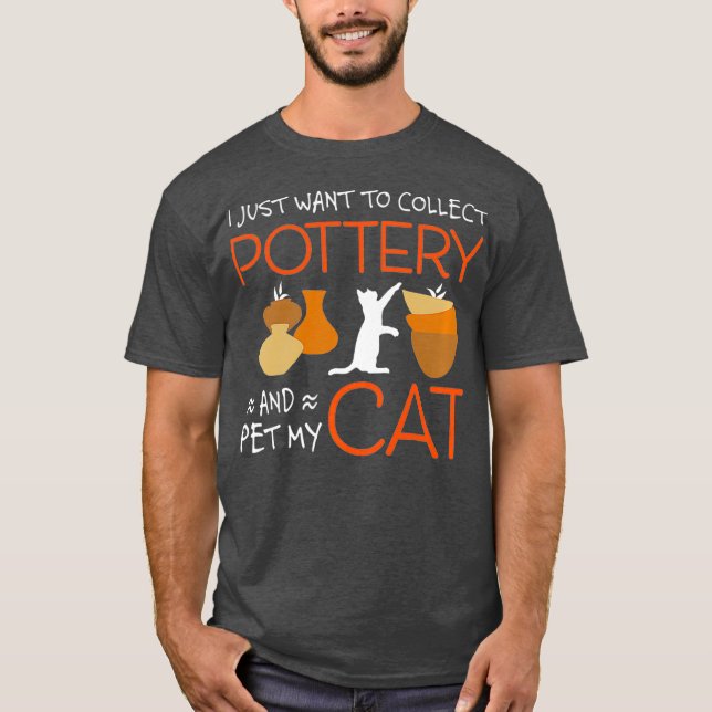 T-shirt Collectionneurs Et Amoureux de les chats De Cérami (Devant)