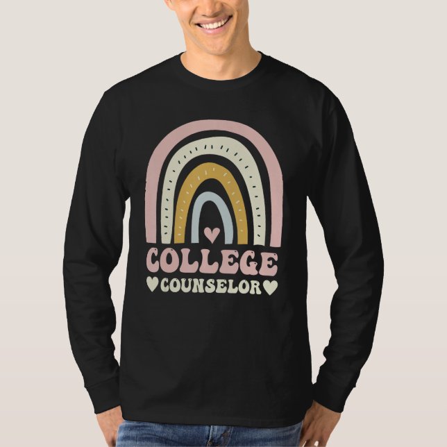T-shirt College counselor appreciation high school counsel (Devant)