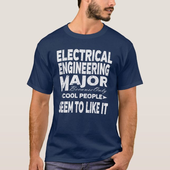 T-shirt Collège de génie électrique Cool principaux (Devant)