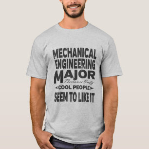 T-shirt Collège de génie mécanique Personnel Cool majeu