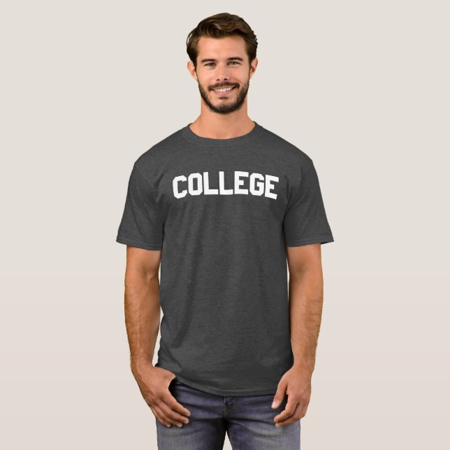 T-shirt Collège Heather Greray (Devant entier)