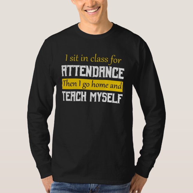 T-shirt College Student 100 Days of School High School 2 (Devant)