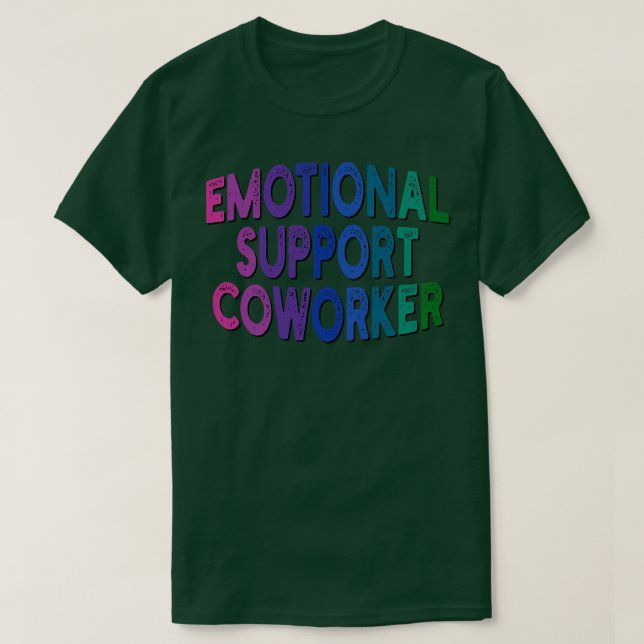 T-shirt collègue de soutien émotionnel 1 (Design devant)