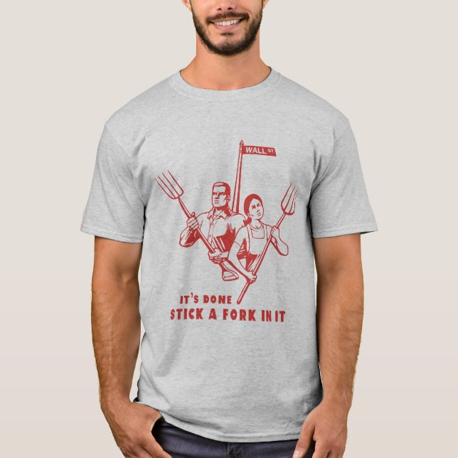 T-shirt Collez une fourchette dans elle (Devant)
