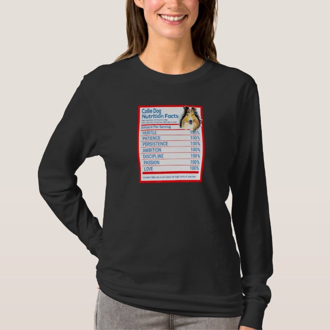 T-shirt Collie Chien Propriétaire de la race Funny Nutriti (Devant)