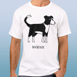 T-shirt Collie de la frontière galloise personnalisé